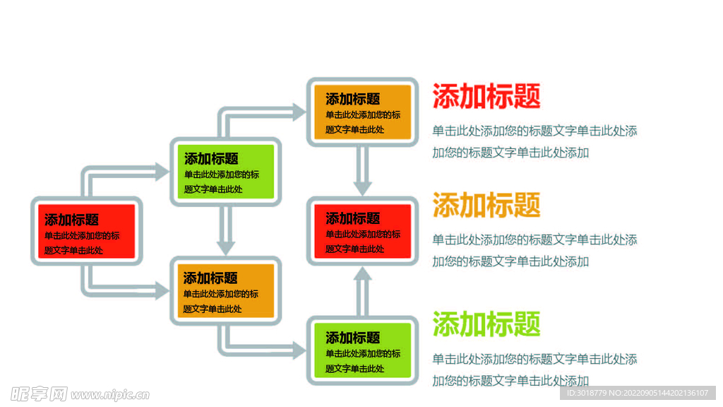 扁平化图表 