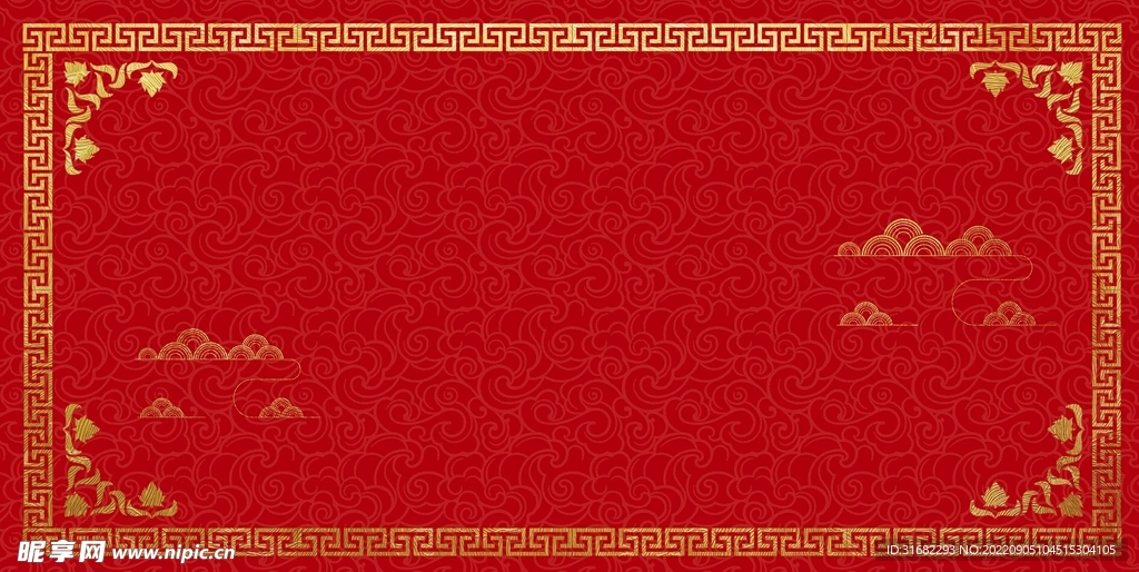 中国风红色国庆背景