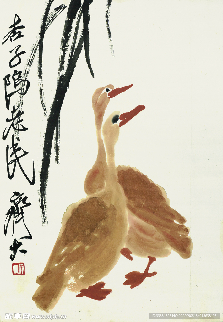 齐白石国画