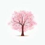 粉色桃花树