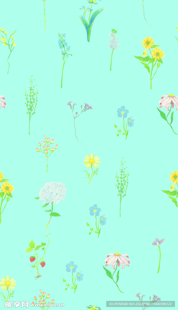数码印花  小碎花