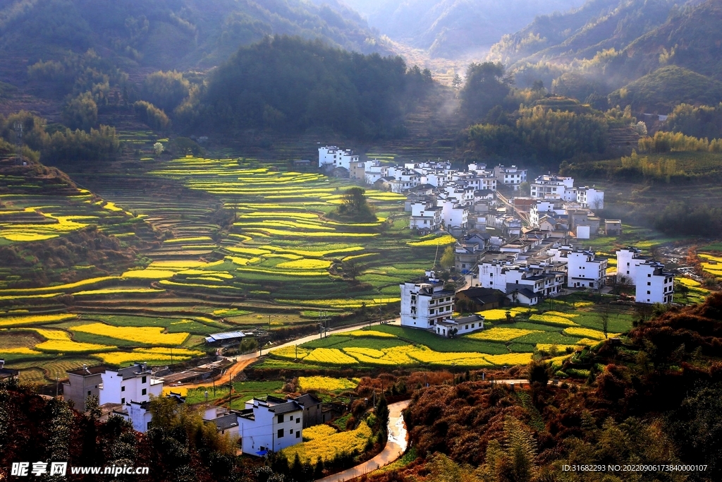 江西农村背景图