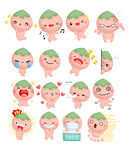 卡通娃娃表情