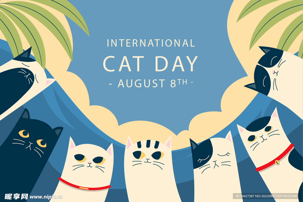 卡通猫海报