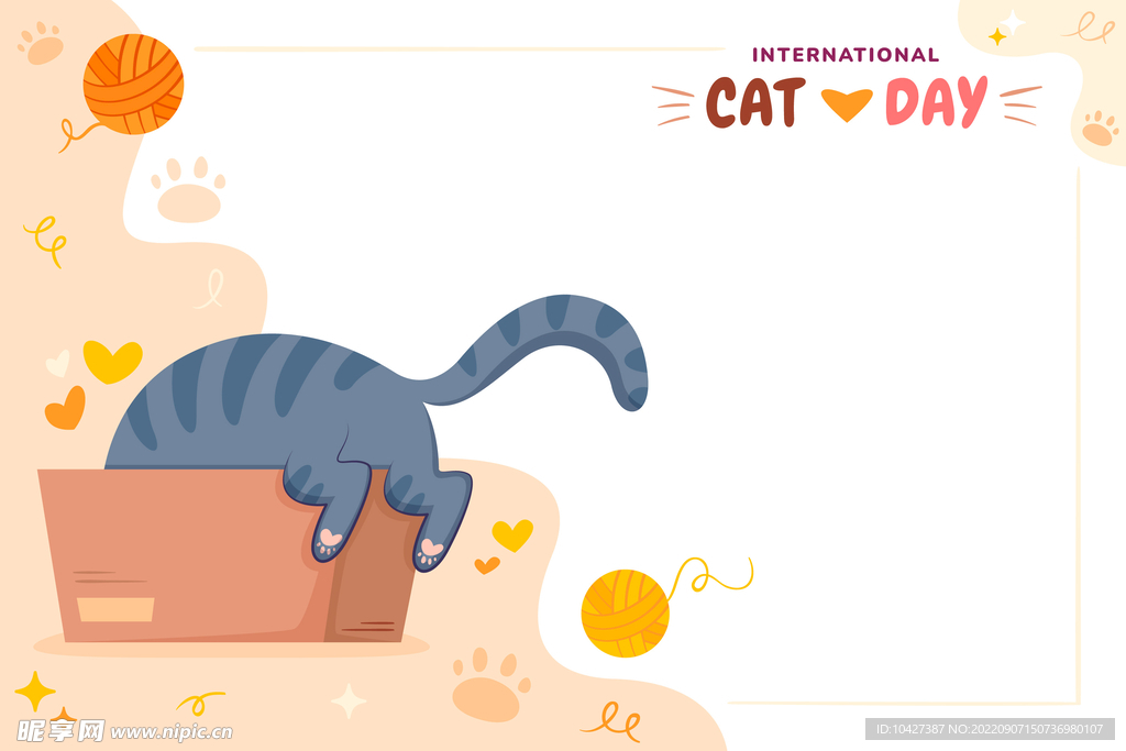 卡通猫背景
