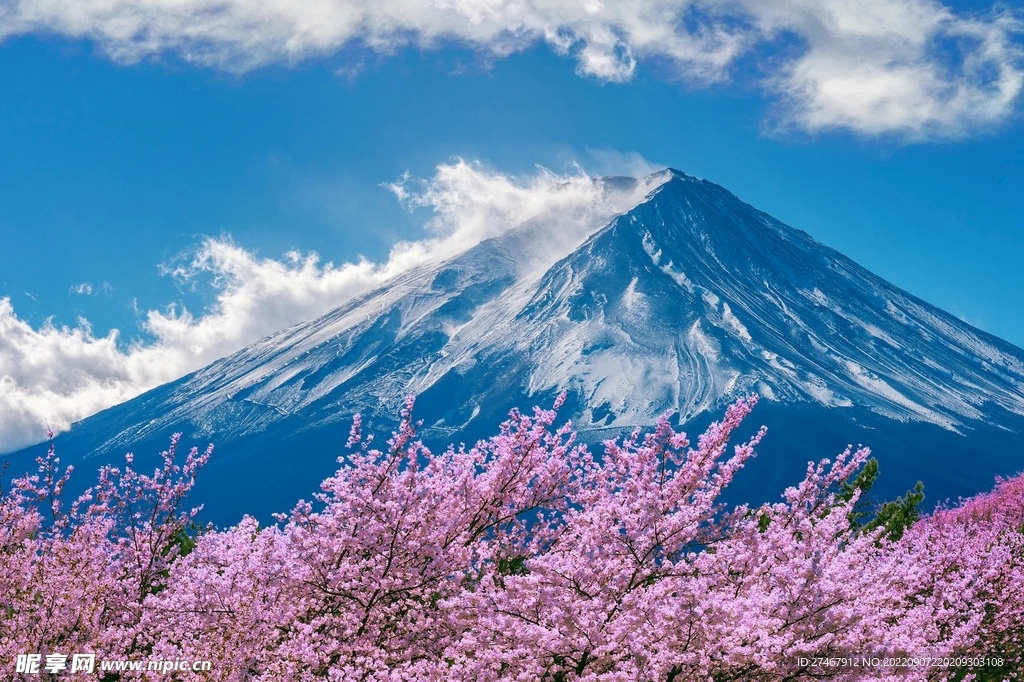 日本富士山风景名胜照片