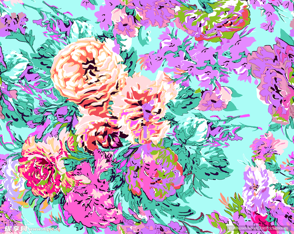 手绘花