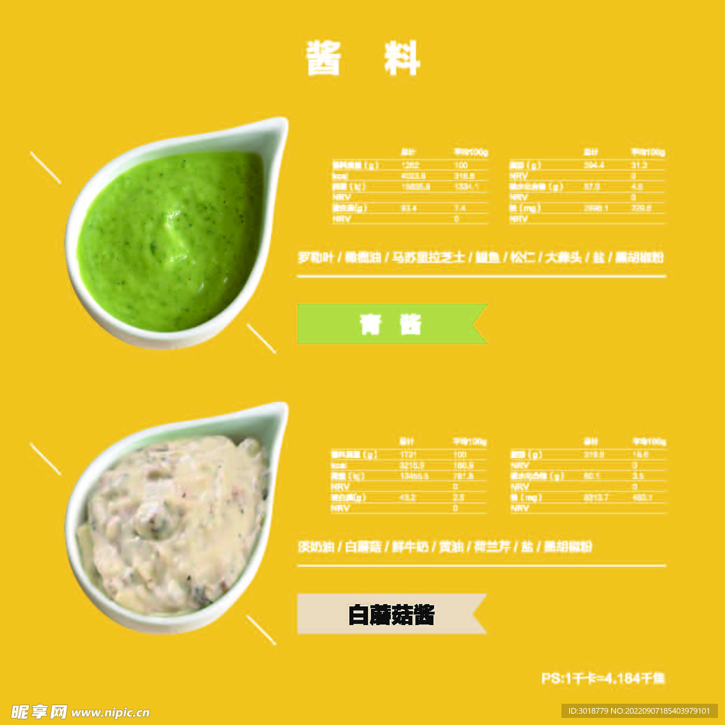 菜单模板 