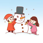  堆雪人 