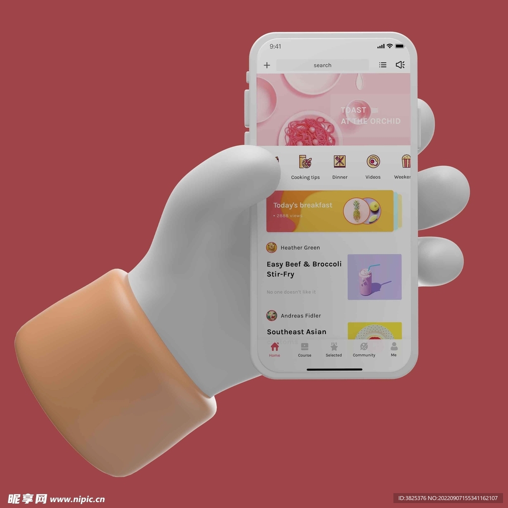 手持手机样机