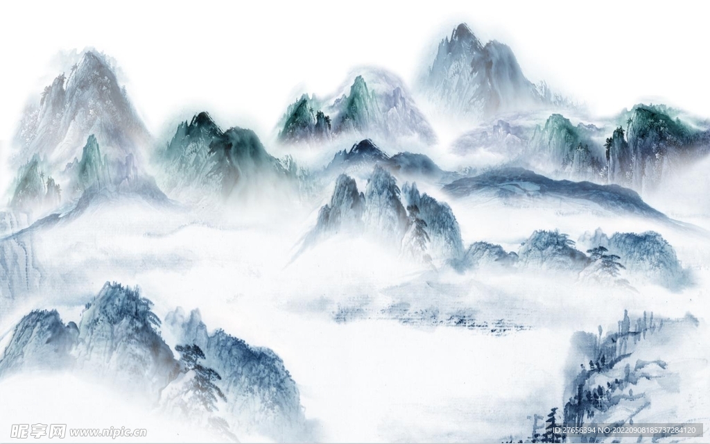 水墨山水画 