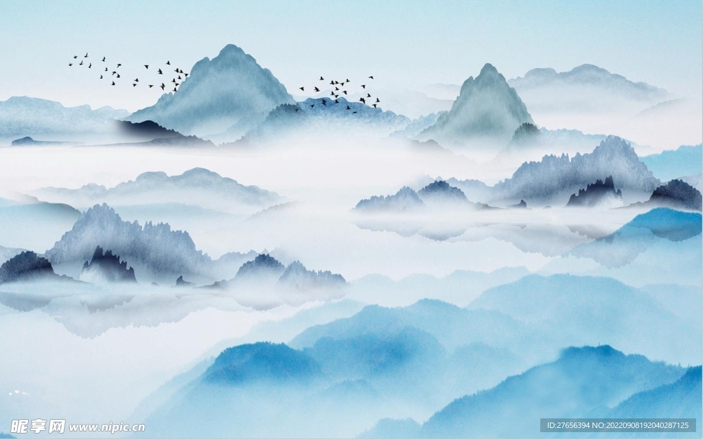 水墨山水画 