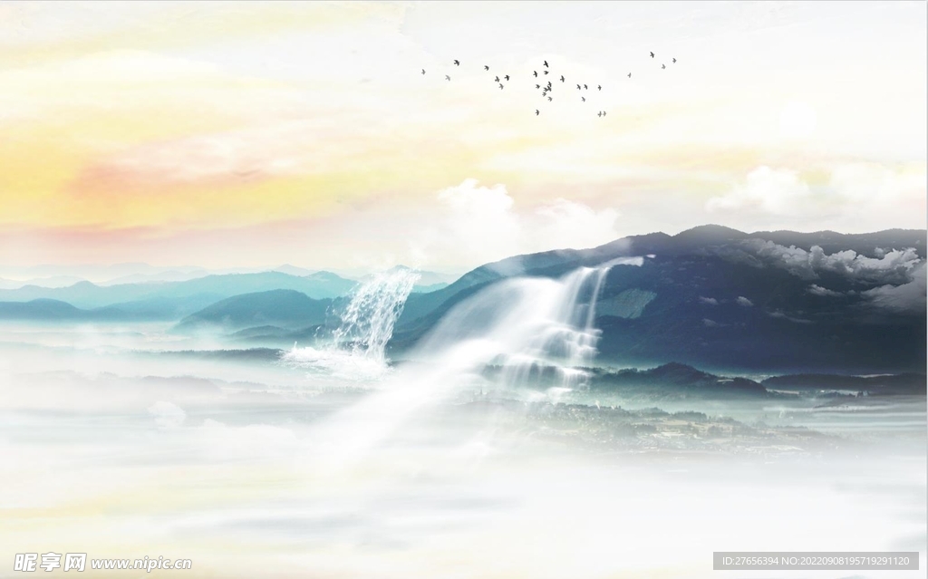水墨山水画 