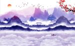 水墨山水画 
