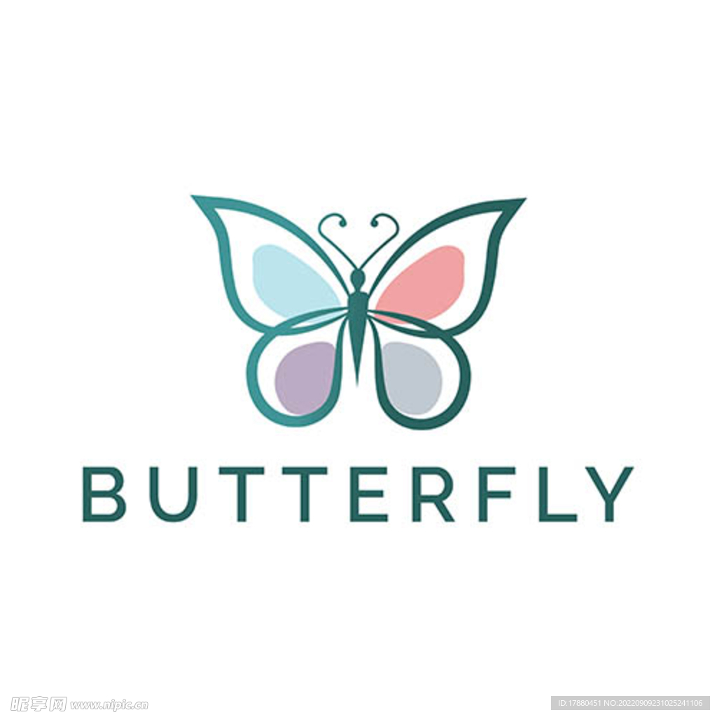 蝴蝶图案标志