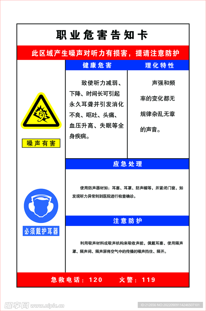 职业危害告知卡