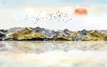 水墨山水画 