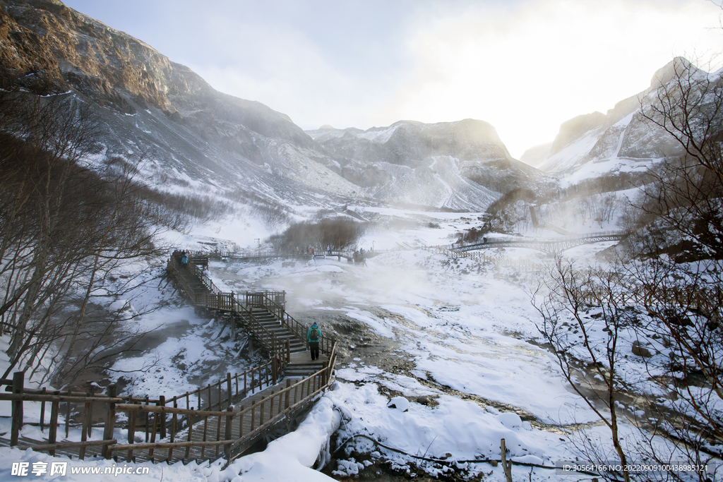 冬季雪地