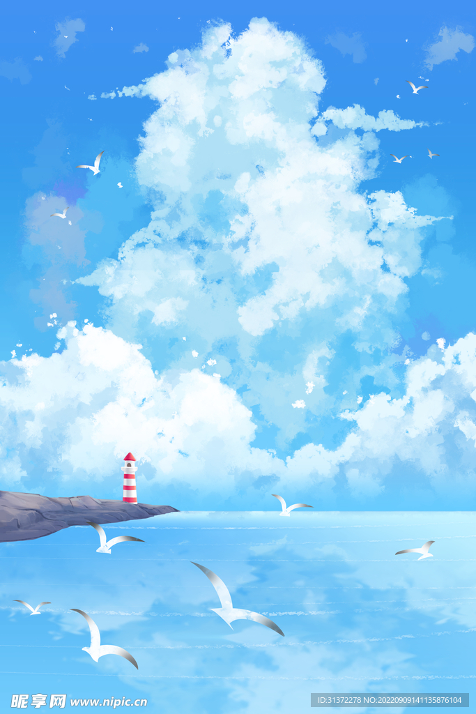  小清新简约创意海报图片