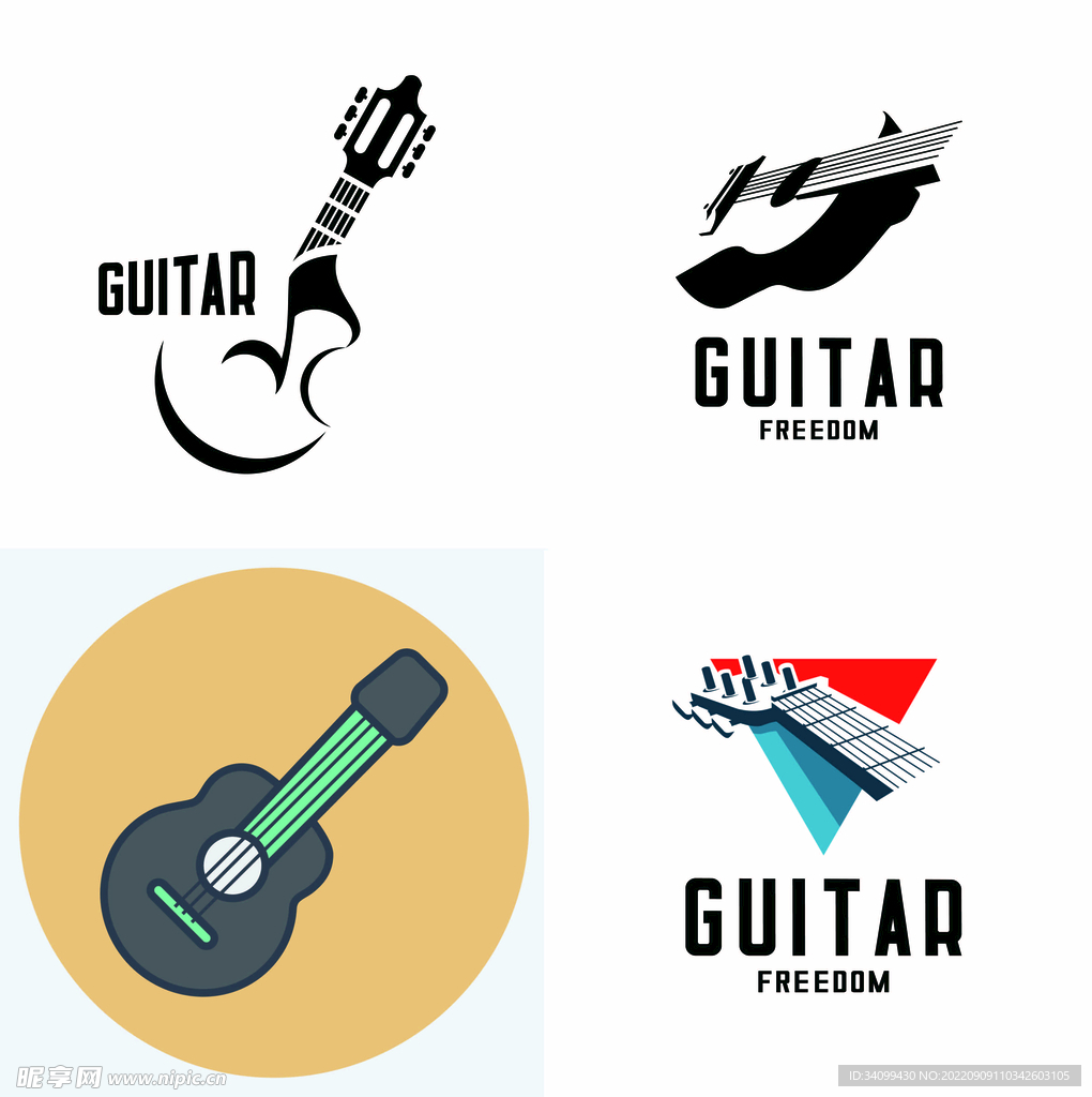 吉他图标logo
