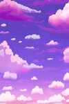 紫色天空