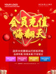 促销c4d红色大气海报