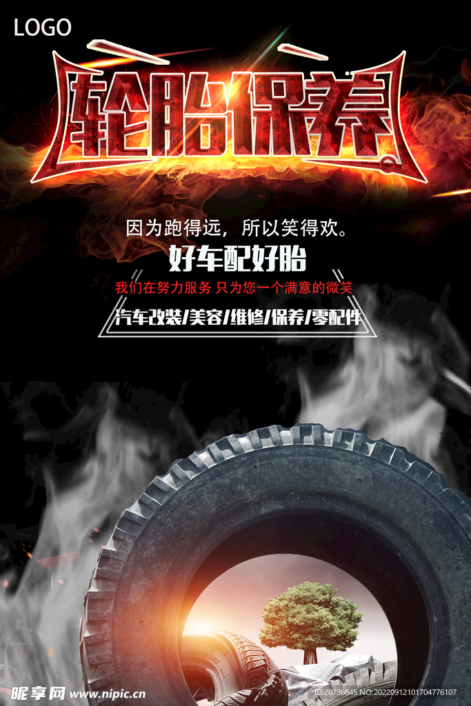 汽车保养海报