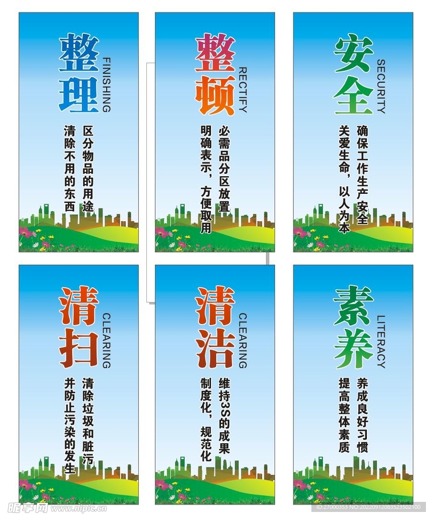 6S展板