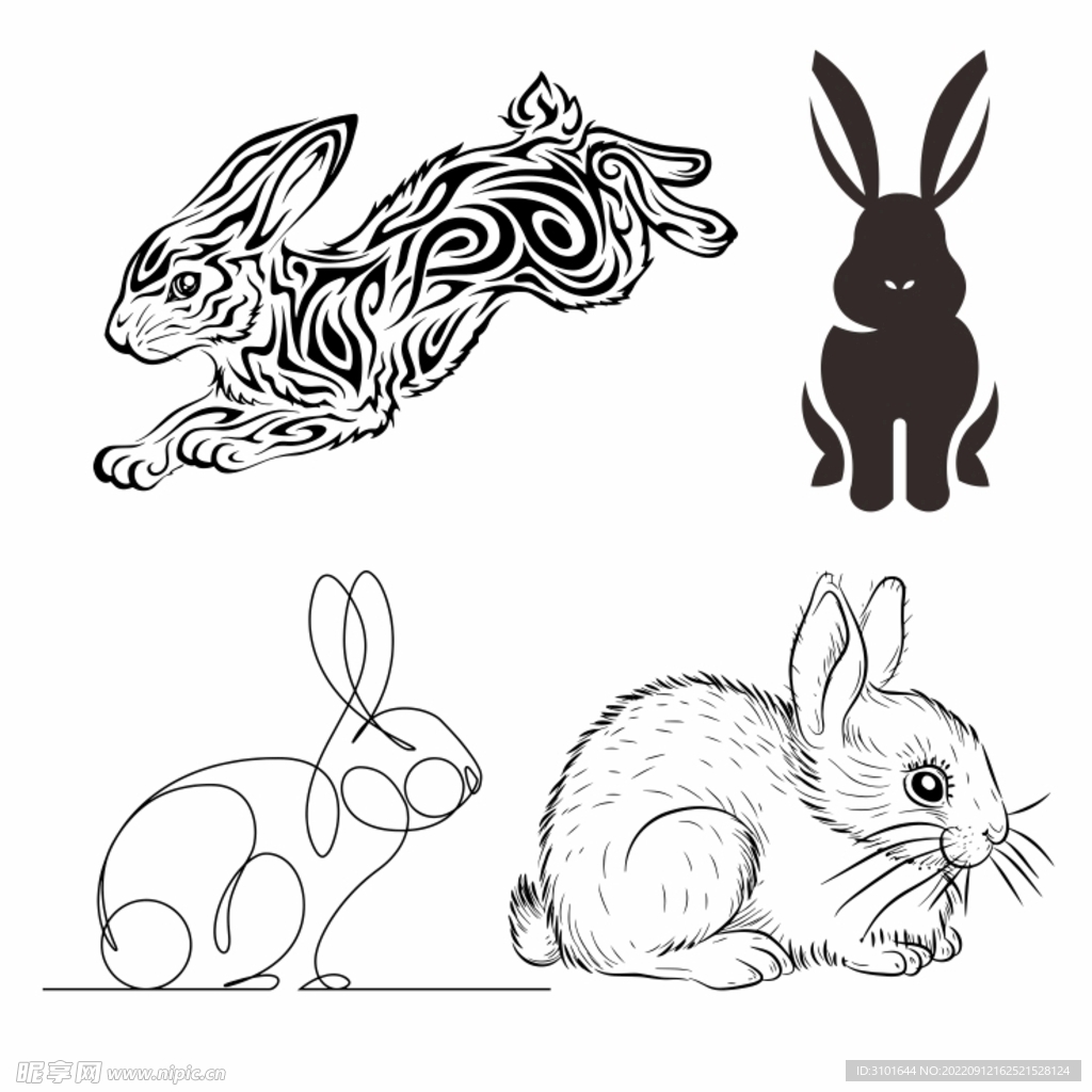 兔子图案