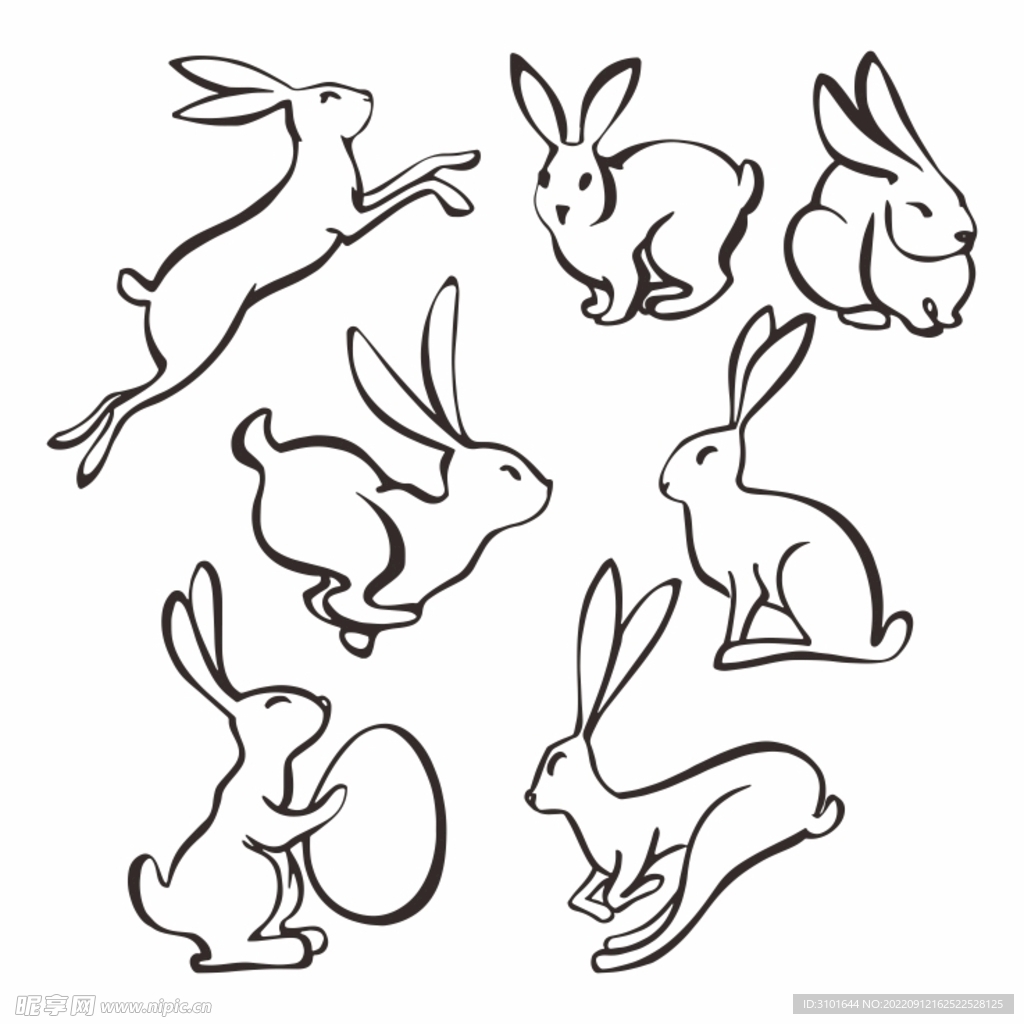 兔子图案