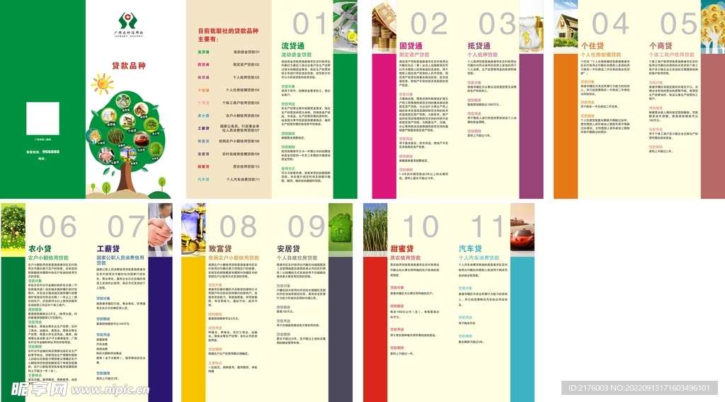 银行贷款业务折页