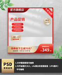 红色简约通用电商主图