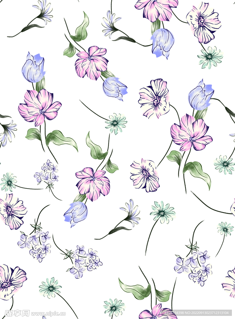 手绘花