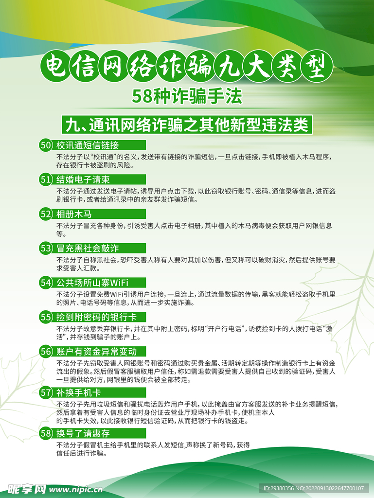 电信诈骗海报展板