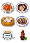 广式美食插画手绘美食海报插画