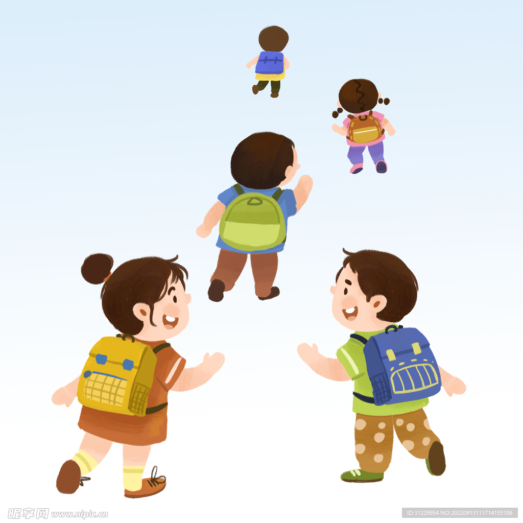  学生开学 
