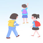  学生开学 