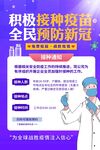 疫情防控加强针疫苗接种海报