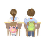 卡通学生素材         