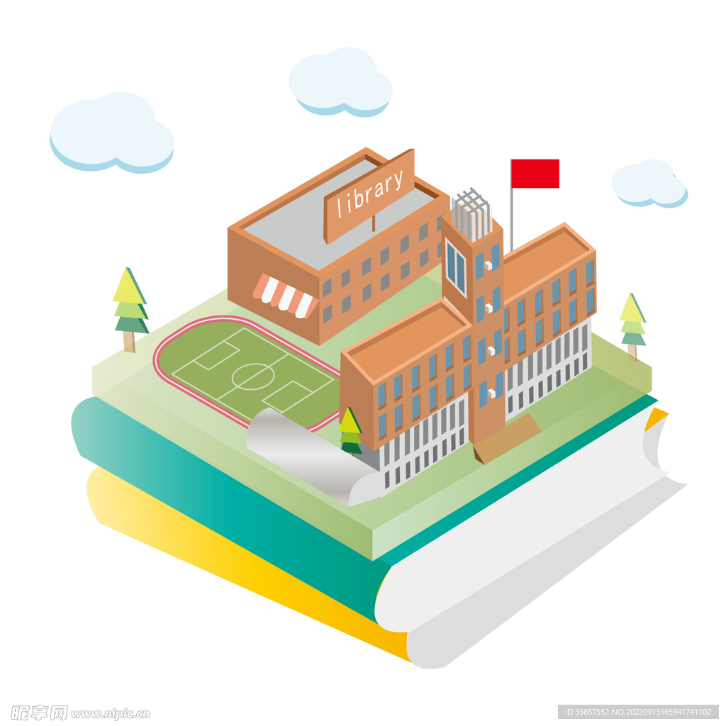 卡通学生素材         