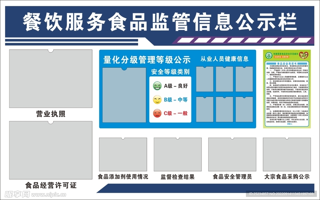 餐饮服务食品监管信息栏