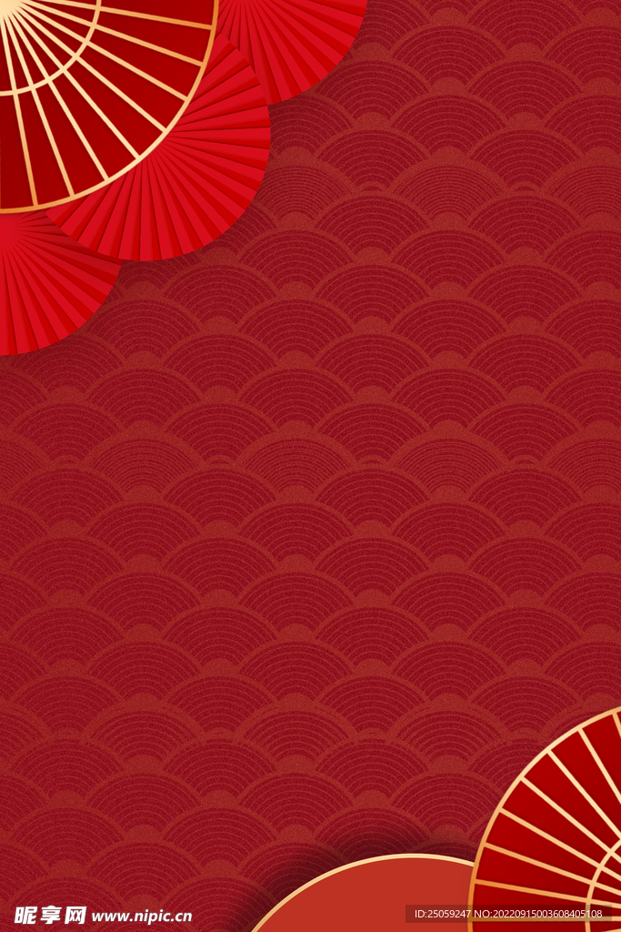 红色背景