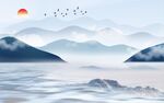 水墨山水画 