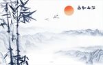 水墨山水画 