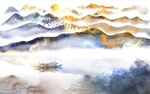 水墨山水画