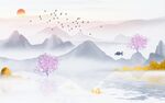水墨山水画 