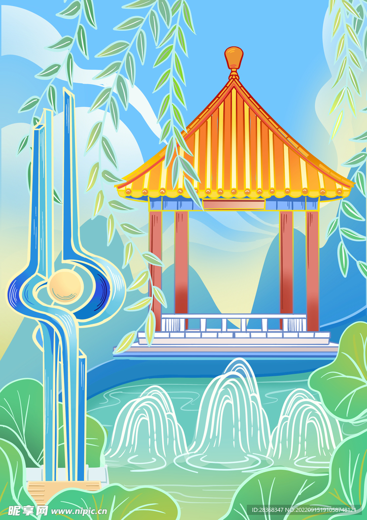国潮背景 