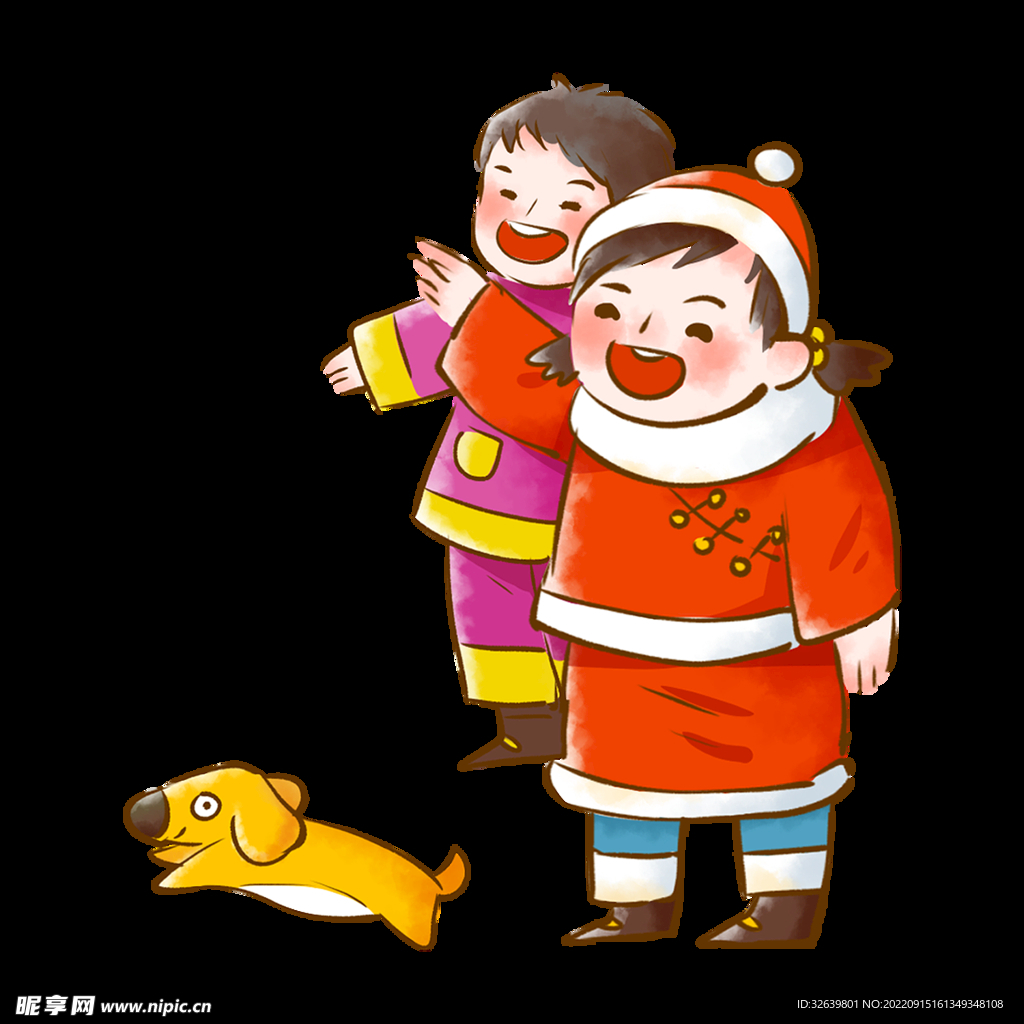 过年的小孩