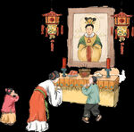 古代妇女祭拜紫姑