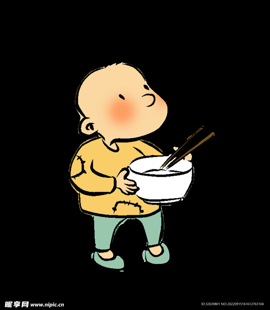 吃饭的男孩